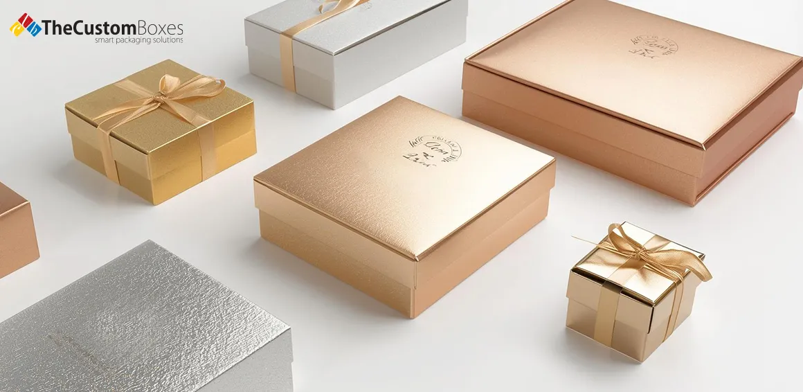 Personalized Metalized Gift Boxes for Corporate & Promotional Branding
